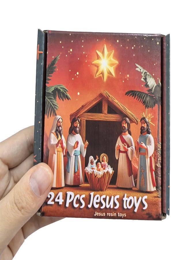 Cherislpy 24 Pcs Jesus Toys Mini Rubber Little Jesus Figurine to Hide and Seek Religious Sunday School Gifts for Kids Girls Boys Party Favors School Baptism Stuffers - Image 4